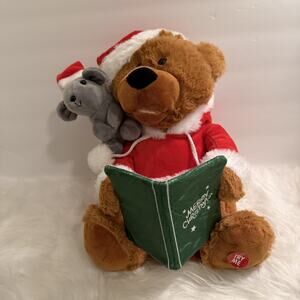 Animated Christmas Storytelling Bear & Mouse Twas the Night Before Christmas